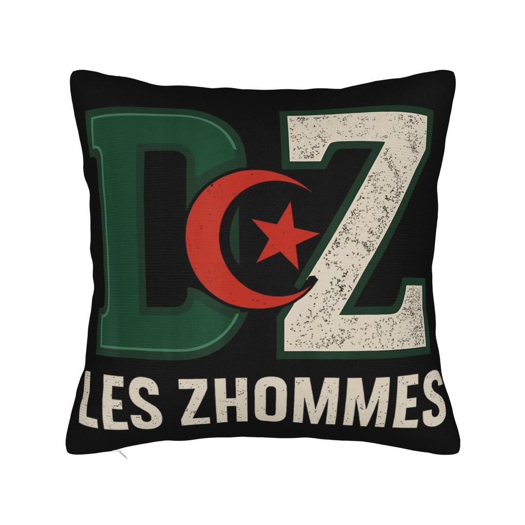 Decorative Pillow Covers Algeria Flag Algerian Soccer football Merchandise Home  Throw Pillow Case Cover Square Multi Size