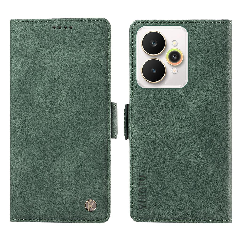 For Realme 15 Pro 5G/Realme 15 5G Leather Case YIKATU YK-005 Skin-touch Feeling Wallet Phone Cover