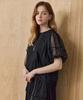 MAXZA Mesh Layered Balloon Sleeve Blouse T-Shirt