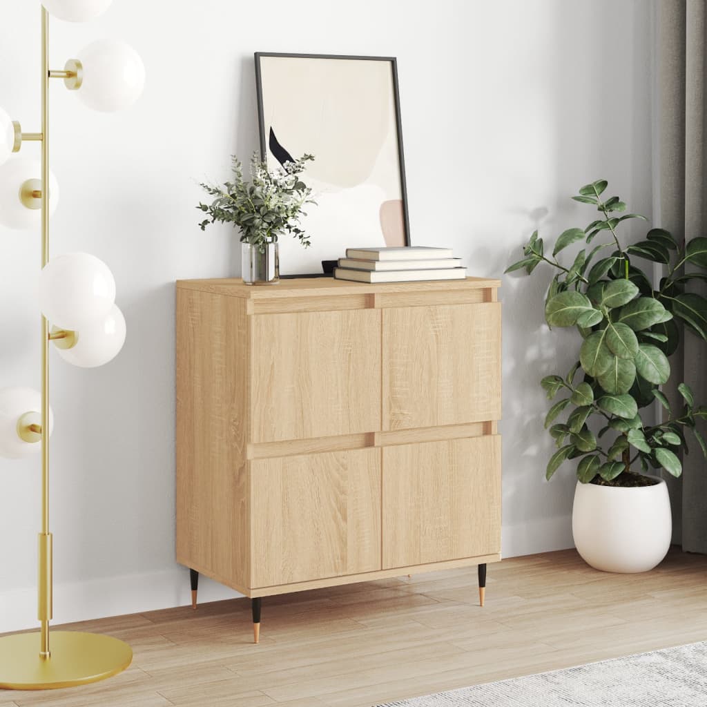 Vidaxl Chest of Drawers, Sonoma Oak, 60X35X70 Cm, Wood-Based Material