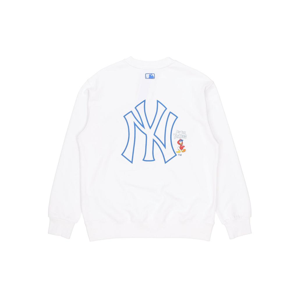 MLB X Disney Mlb X Disney Collaboration Sweatshirts Unisex White Crew Neck Moderate Regular 3AMTD1014-50IVS