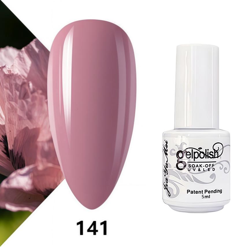 GELPOLISH Nail Art Set: Base, Top Coat, Transparent & White Gel Polishes