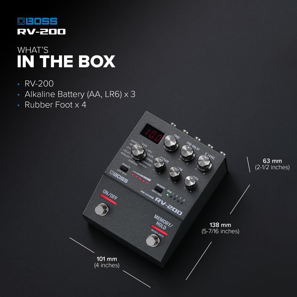BOSSRV-200 REVERB Boss Reverb RV200