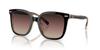 Coach HC8381F CL919 BLUSH 56 Women's Sunglasses, BLACK/TRANSPARENT