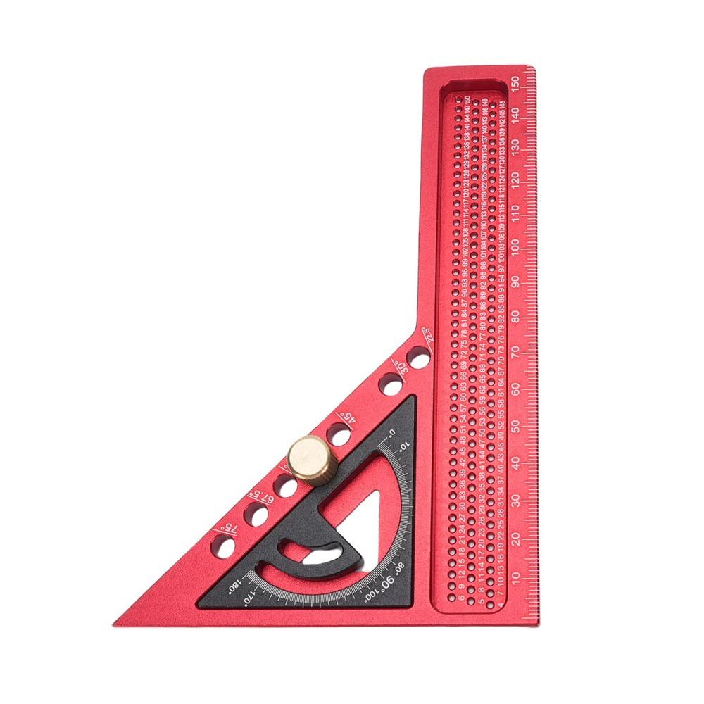 Angle Pin Adjustable Angle Ruler 0-180° Adjustable Aluminum Alloy Ruler For Woodworking