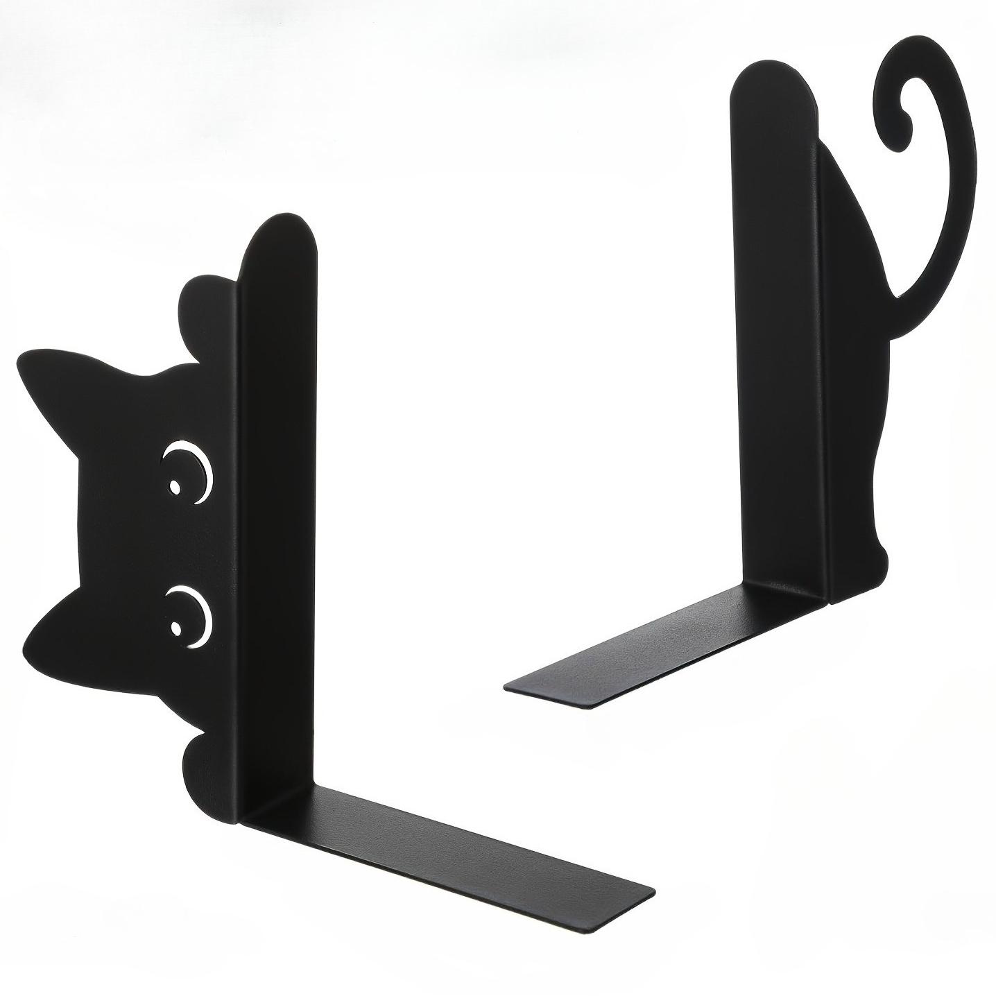

Charming Metal Bookends Featuring Cats, a Unique Gift for Book Lovers, Durable Metal Decor for Books, Artistic Decoration