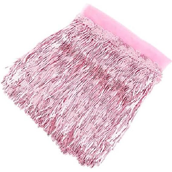 10 Yards Sparkly Sequined Tassel Ribbon Sequins Fringe Trim Spangle Paillette Lace Fabric for Sewing Curtain Pillow Home Decor Party Dress Stage