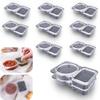 Disposable Dipping Sauce & Seasoning Box – Ideal for Oil, Vinegar, Chili Sauce & More