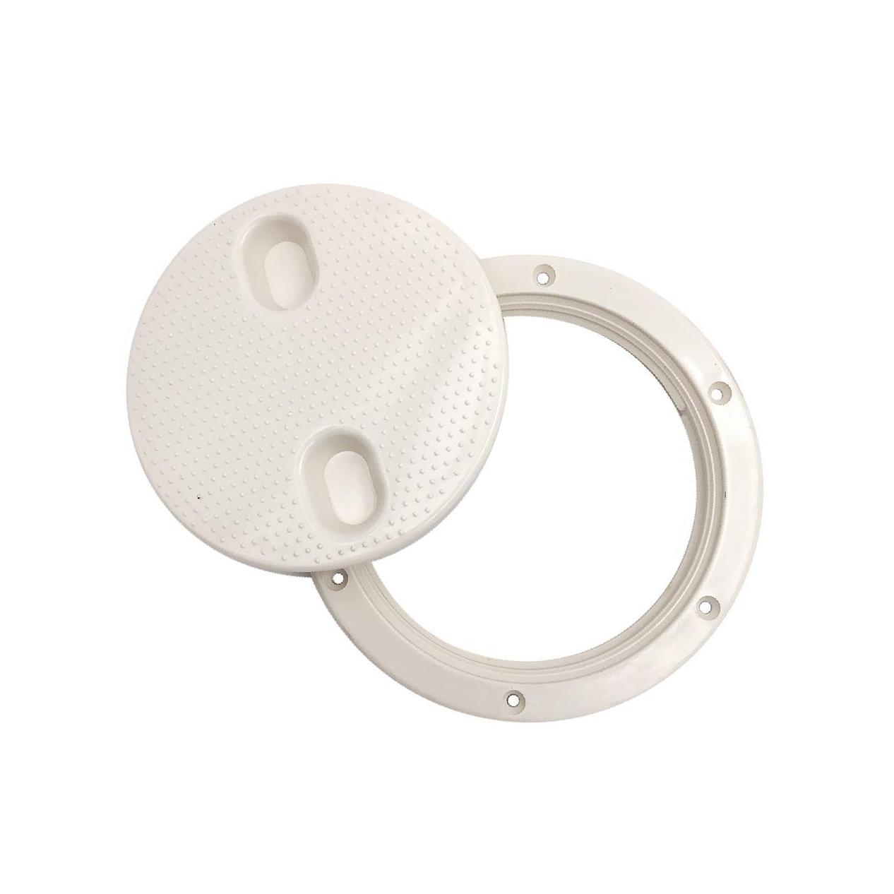 

Крышка люка для доступа на морскую лодку, яхту, автофургон, 6 дюймов, откручивающаяся палубная пластина, белая