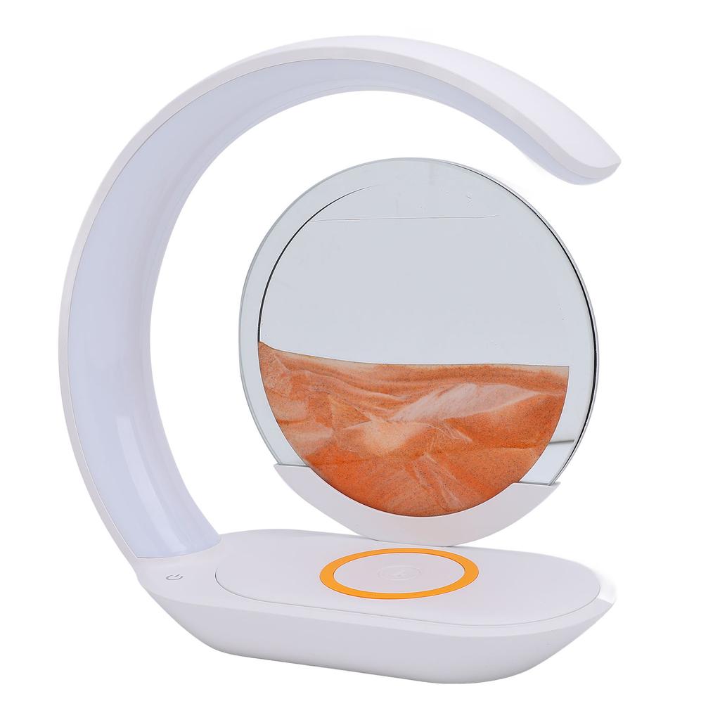 Bewegungs-Sandbild neben Lampe Touch-Steuerung Sandmalerei Nachtlicht Heimdekoration Orange