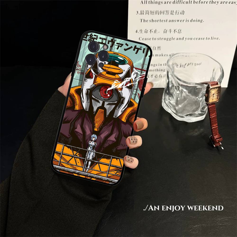 Классический аниме чехол для телефона E-evangelion для iPhone 17 Air 16 15 14 13 12 11 Pro Max 16 15 14 Plus Мягкий чехол из ТПУ iPhone 17