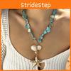 Ocean Star Shell Bead Necklace For Women With Layered Pearl Design Fashion Jewelry
