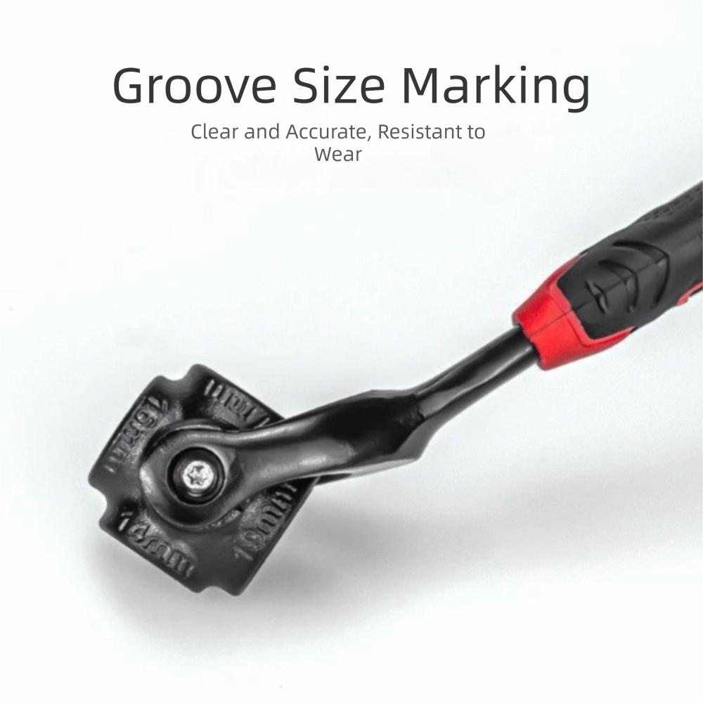 360 Degree Rotation Socket Wrench 8-in-1 Function Labor-Saving Design Spline Bolts Sleeve 52-in-1 Socket Durable Construction