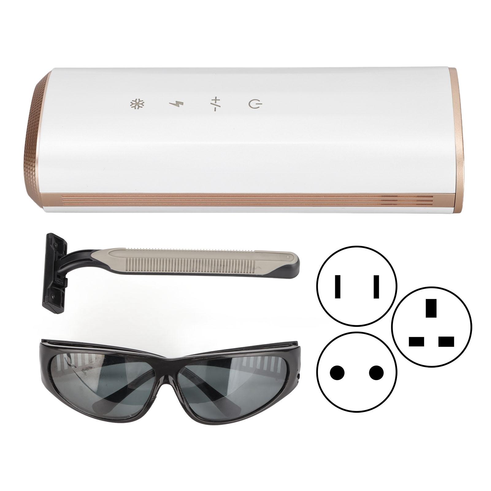 

Устройство для удаления волос Перманентное ледяное охлаждение безболезненно для подмышек ног Руки Бикини Женщины Мужчины 100-240В