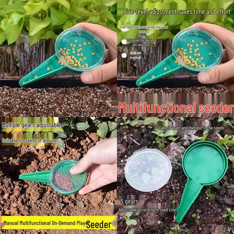 Multifunctional Seedling Tray Dibbler for Radish, Cabbage, and Flowers