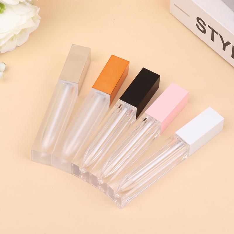 7Ml Square Lip Gloss Tubes Liquid Lipstick Bottle Empty Refillable Cosmetic Packing Container Lipgloss Sample Bottle For Diy