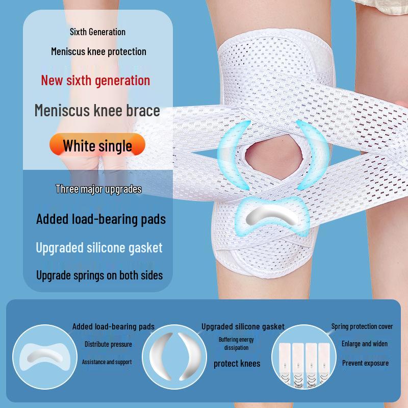 Adjustable Japanese Knee Pads for Cross-Border Sports: Meniscus Support, Patellar Strap, Ideal for Running and Basketball.