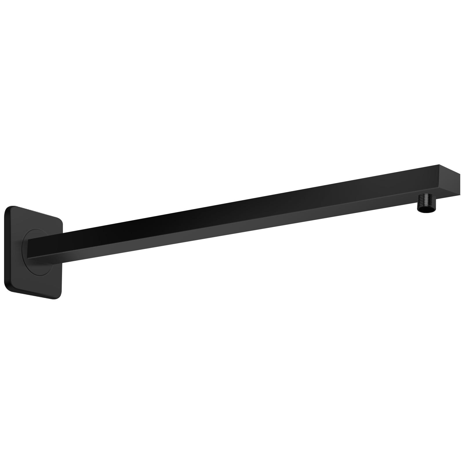 

Shower Arm G1/2 Shower Arm Square Stainless Steel 30CM 40CM Wall Mounted Rain Shower Extension Arm Bathroom Accessories 30cm чёрный