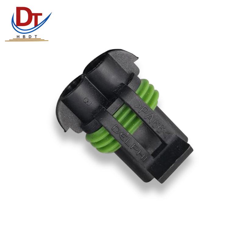 Automotive 2-Pin Electronic Wiring Harness Connector Housing