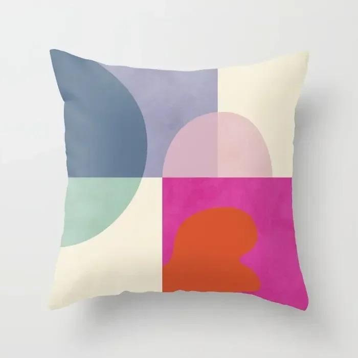 Home Nordic Living Room Decoration Abstract Morandi Sofa Cushion Cover