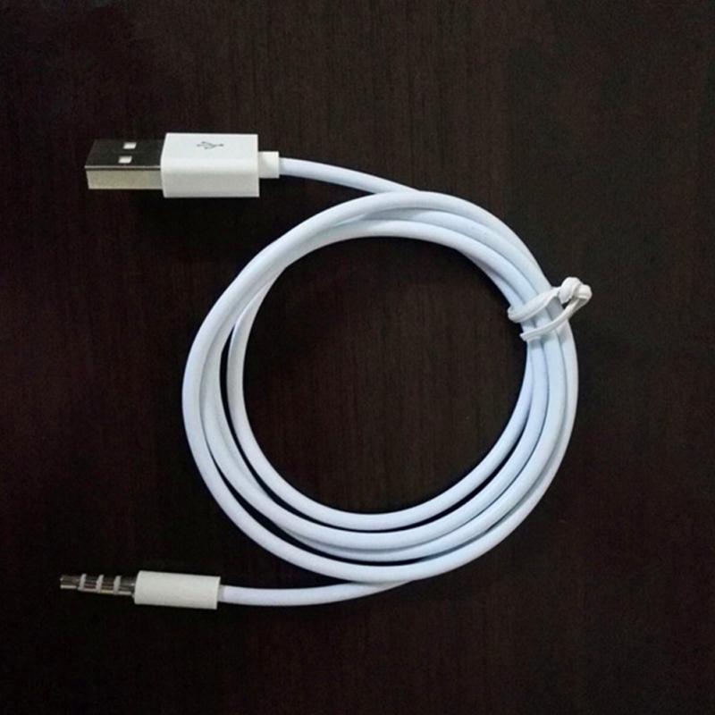 1m Anti-interference 3.5mm Male AUX Audio Jack To USB 2.0 Male Converter Cable