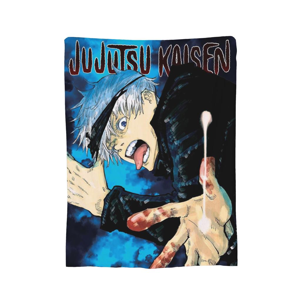 Yuji x Sukuna Blanket Jujutsu Kaisen Flannel Awesome Warm Throw Blankets for Coverlet Decoration,