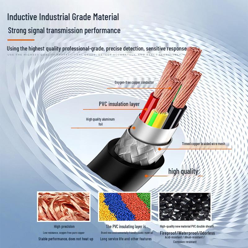 National Standard 485 Twisted Shielded Cable, 4-Core, 0.2/0.3/0.5/0.75mm² Signal Control Cable