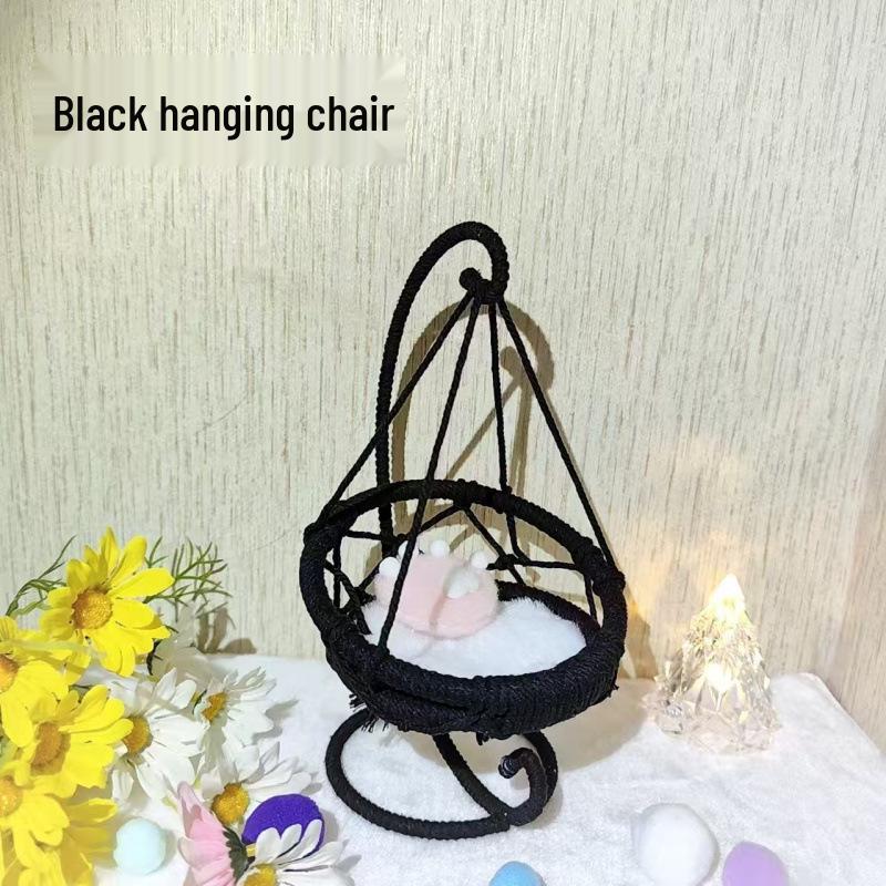 Hand-Woven Cotton Doll Hanging Chair Basket Swing Hammock – Free Home Shipping