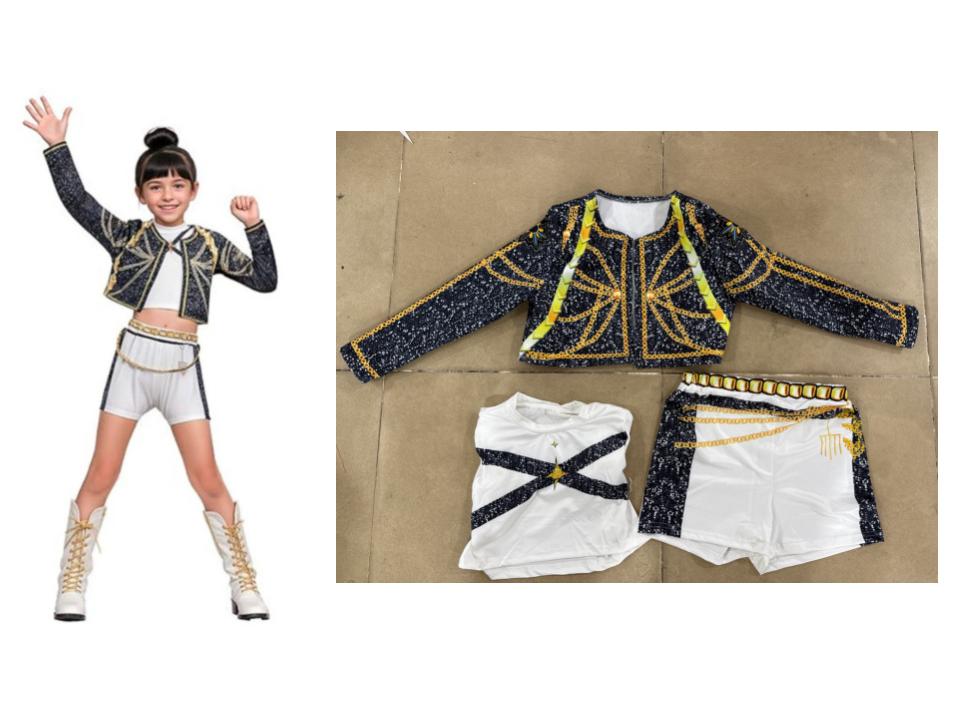 2025 Girls' Demon Hunter Witch Squad Cosplay Costumes - 3D Printed Children's Clothing Inspired by Popular Singer