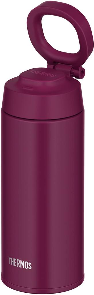 Thermos Water Bottle Vacuum Insulated Mobile Mug with Carry Loop 500ml Purple PL JOO-500