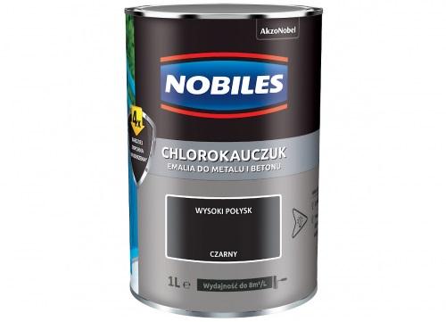 Chlorined Rubber Enamel Black 0.9L - 5Emch.Cza0.9