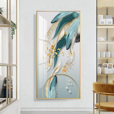 Nordic Luxus Dekorative Malerei Gedruckt auf Leinwand Moderne Federn Poster Drucke Wand Bilder für Veranda Gang Wohnkultur