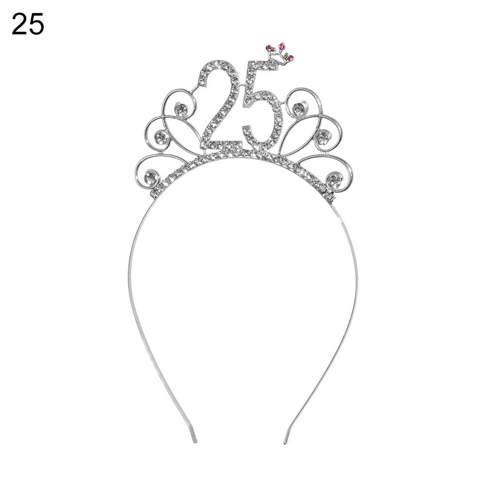 Decor Crystal Crown Tiara Birthday Party Decoration Diadem Hair Jewelry Birthday Crown Headband