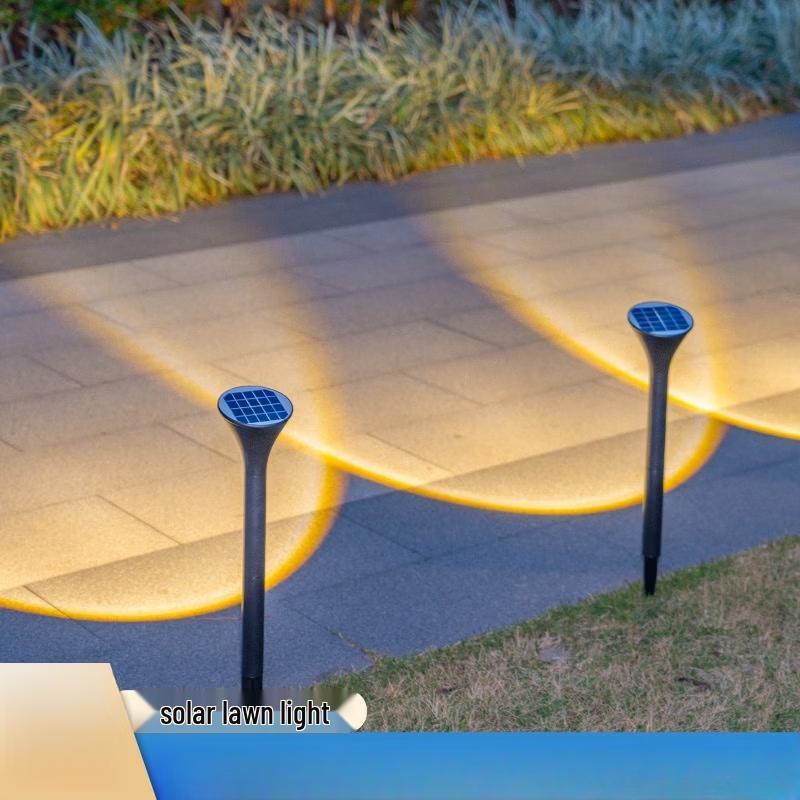 Outdoor Solar White LED Lawn Spotlight