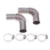 25mm Winkel Luft Diesel Standheizung Auspuffrohr Verbinder W Klemme Auspuffrohr Schlauchverbinder Für Webasto Diesel Bootsheizung