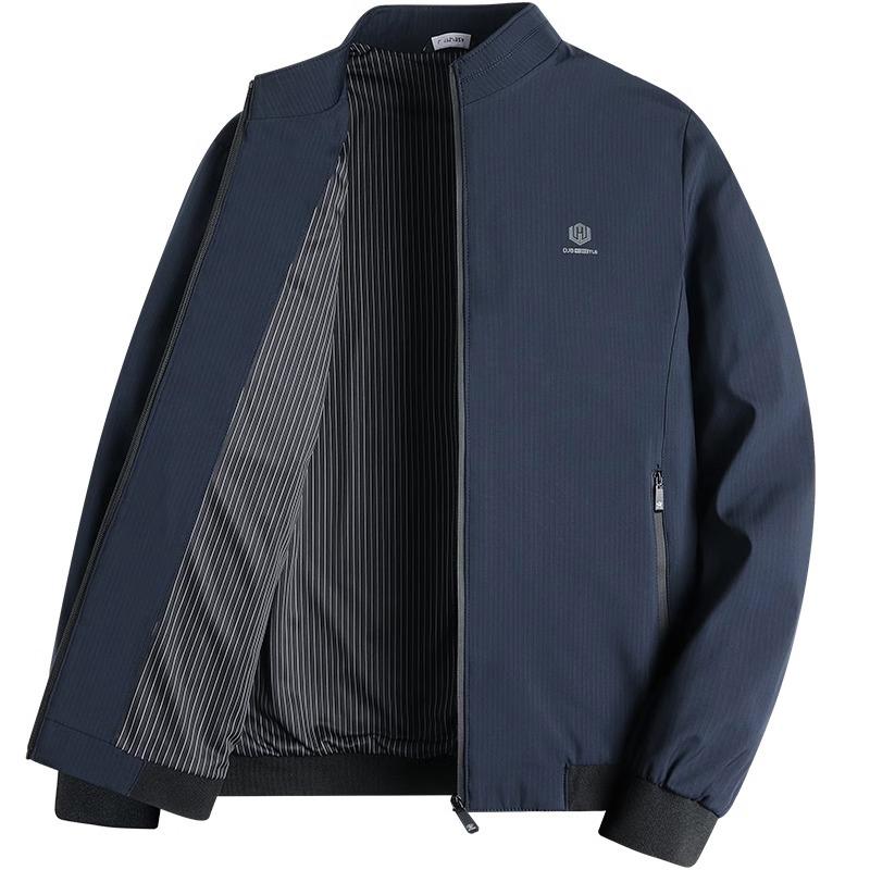 

Woodpecker Men s Stand-Collar Business Jacket for Fall/Winter - Trendy Casual Coat for Middle-Aged & Elderly Dads XL (Suitable for 125-145 jin)
