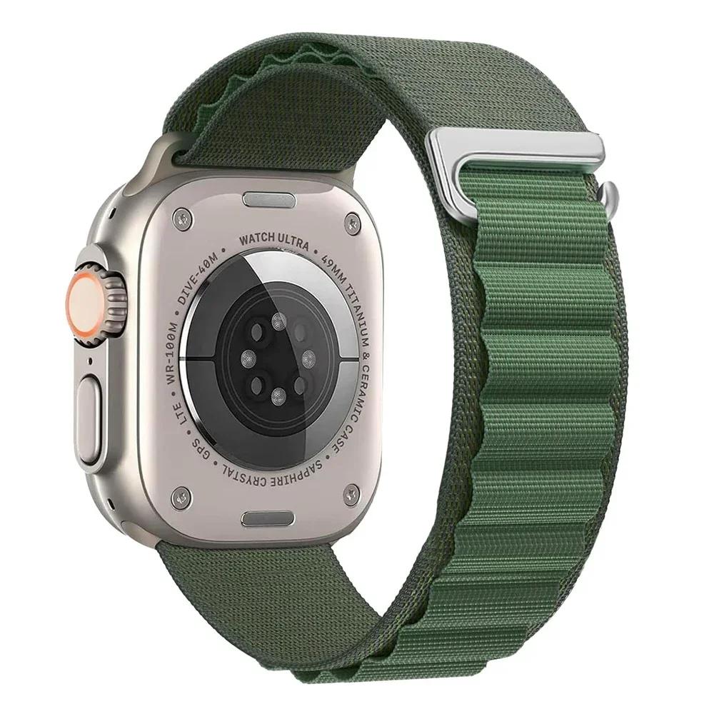 Alpine Loop Strap For Apple Watch Ultra 3 Band 49mm 11 10 9 8 7 46mm 42mm 45mm 41mm Nylon Sport Bracelet iWatch 6 5 SE 44mm Belt