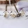 Fashion Gift For Her New Dandelion Dandelion Wishing Necklace Clear Crystal Ball Pendant Handmade
