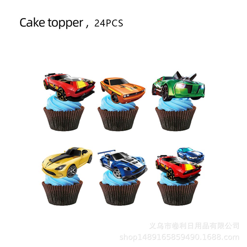 Hot Wheels Hot Wheels Theme Party Supplies Birthday Decorations Tableware Supplies Banner Tissue Tablecloth