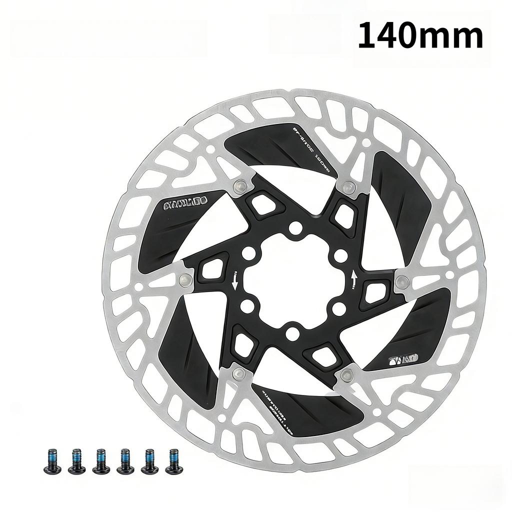 Floating Heat-Dissipating Brake Rotors for Road & Mountain Bikes, 6-Bolt & Center-Lock Discs