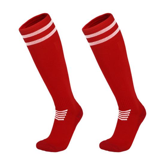 Knee High Soccer Socks for Men Women Stretchy Compression High Tube Socks Striped Athletic Socks for Football Baseball Softball