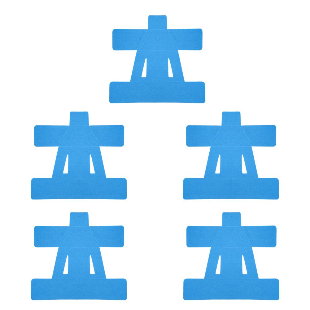 

5Pcs Precut Kinesiology Tape Shoulder Support Tape Breathable Elastic Athletic Tape Hypoallergenic Tape for Muscle Relief 5PCS светло-синий