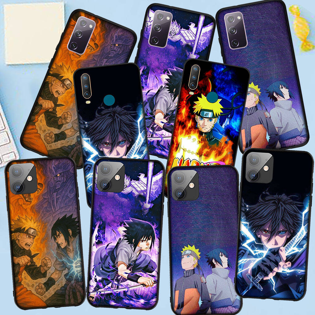 Phone Case for iPhone 17 15 16 Plus Redmi Note 14 12 11 13 Pro Max Huawei P30 P20 Lite OPPO A60 A40 A80 A38 A54 Sasuke Uchiha Silicone Narutos Cover