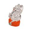 Hand Carved Silver God Ganesha Resin Idol Sculpture Statue for Home & Office Décor & Gifts