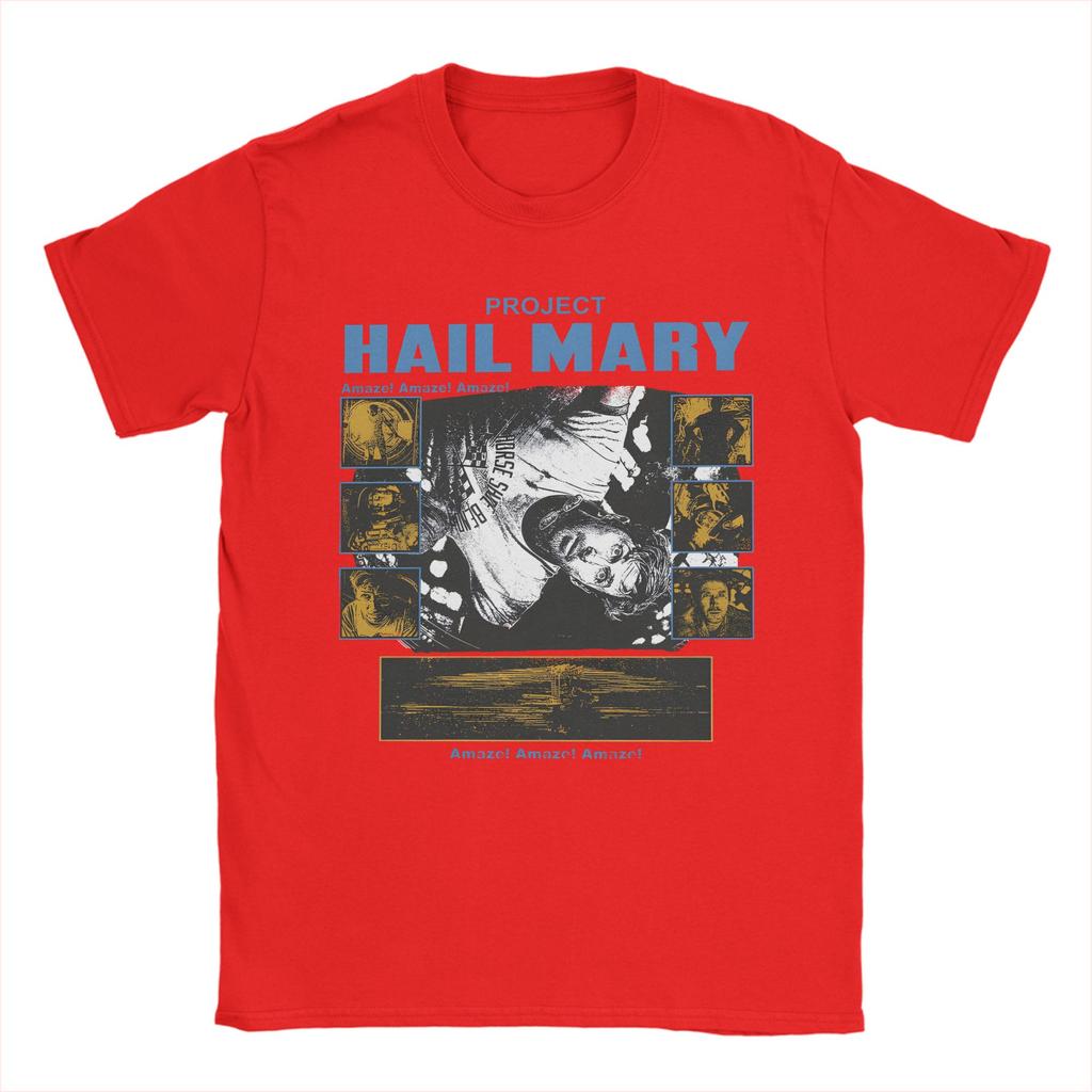 Unisexs Womens Project Hail Mary Save The World SciFi Rocky amaze Shirt Cotton Graphic Print TShirt Clothing Outfits