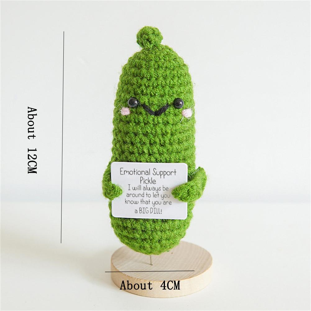 Positive Knitting Potato Doll Decoration with Card Positive Potato Doll for Birthday Party Office Decoration Good Luck Gifts
