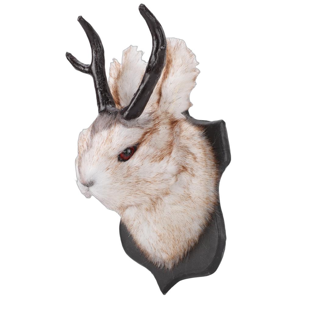 Jackalope Wall Decor Cute Elegant Vintage Deer Head Animal Wall Mount Decoration for Home