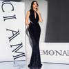 Sleeveless Slit Tight Sequin Dress, High-waisted Evening Gown, Mermaid Dress, Long Dress