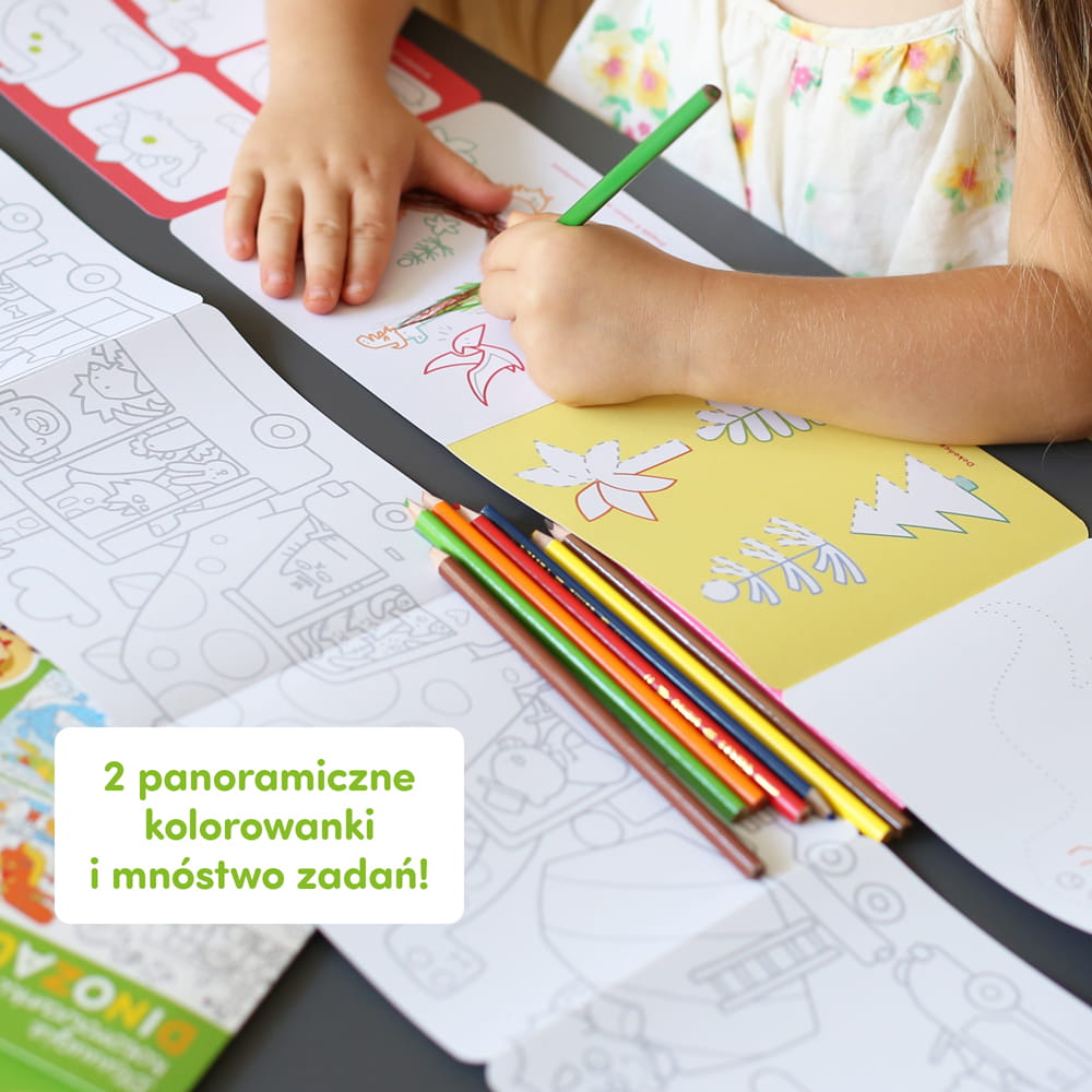 Dłuuugie Kolorowanki Dinozaury - Kolorowanka Czuczu