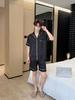 Pajamas Men's Pajamas Summer Bing Silk Short Sleeve Shorts Thin New Bear Spring Summer Silk Loungewear Set N11